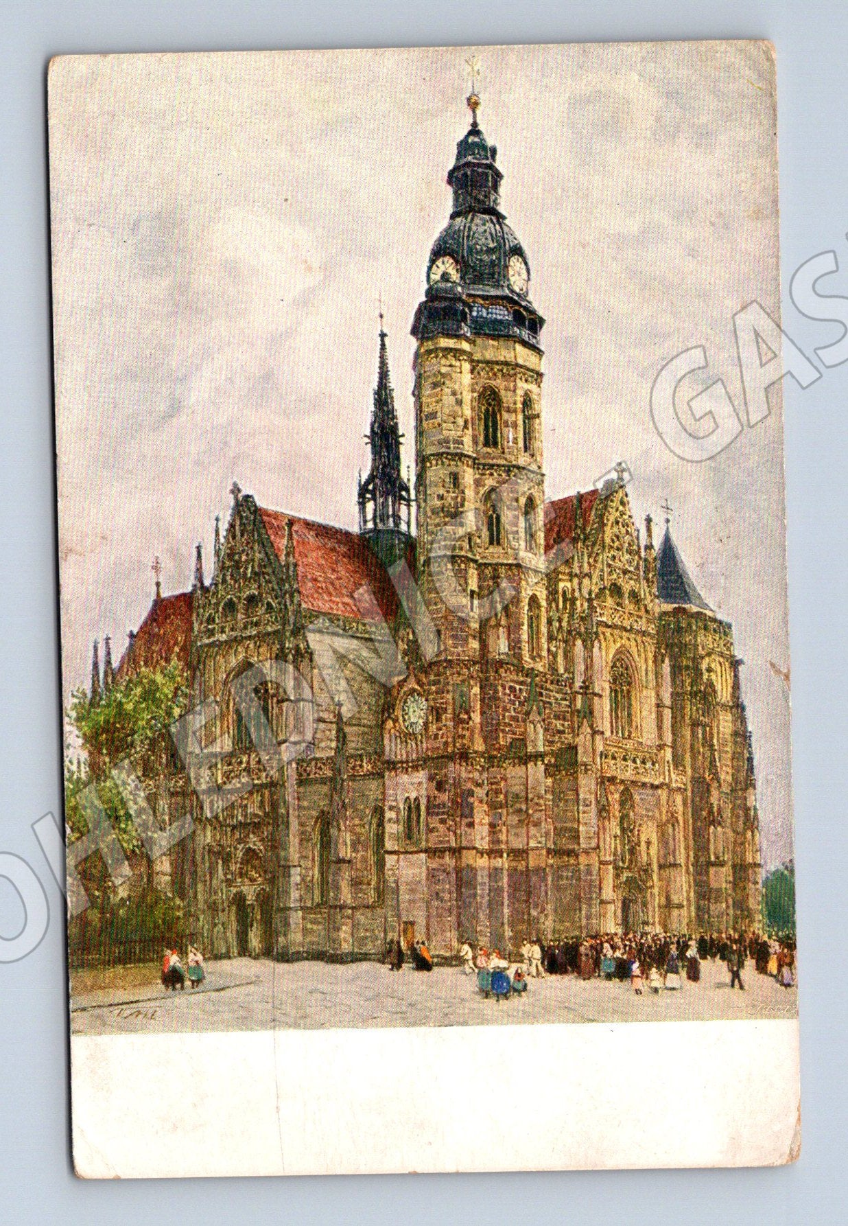 Pohlednice Dóm sv. Alžběty Košice - historická 1935 (M11248)