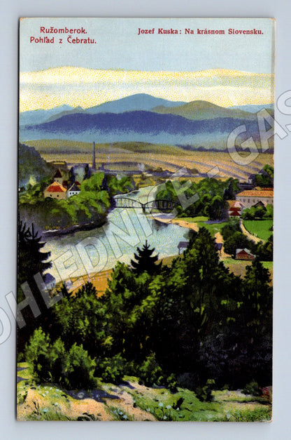 Pohlednice Ružomberok - pohled z Čebraťu (M11252)
