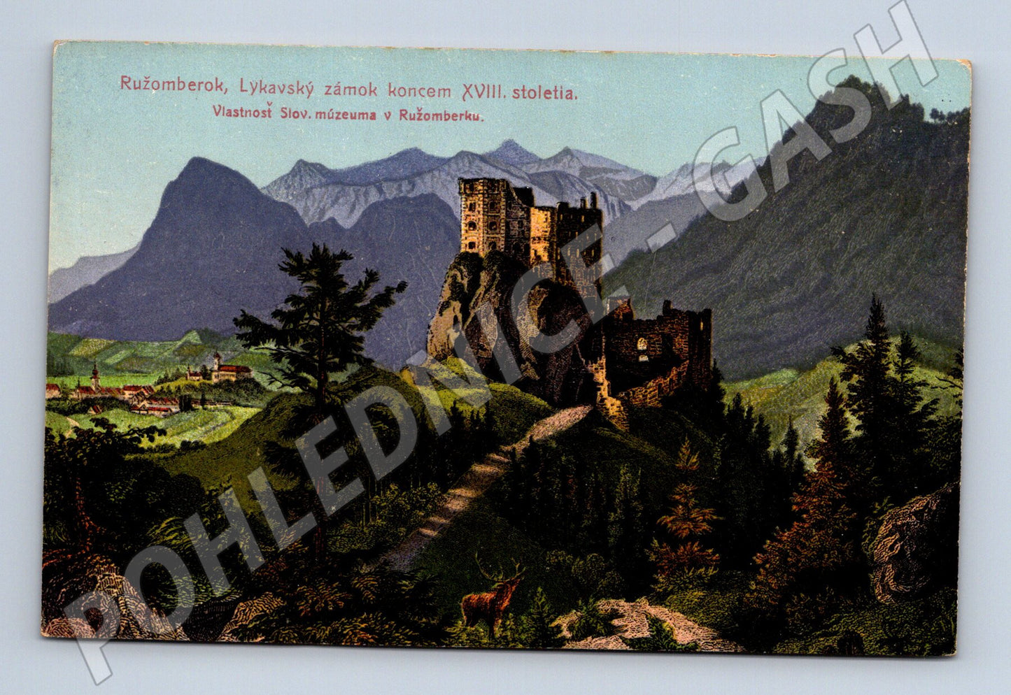 Pohlednice Ružomberok Lykavský zámek XVIII. století (M11258)