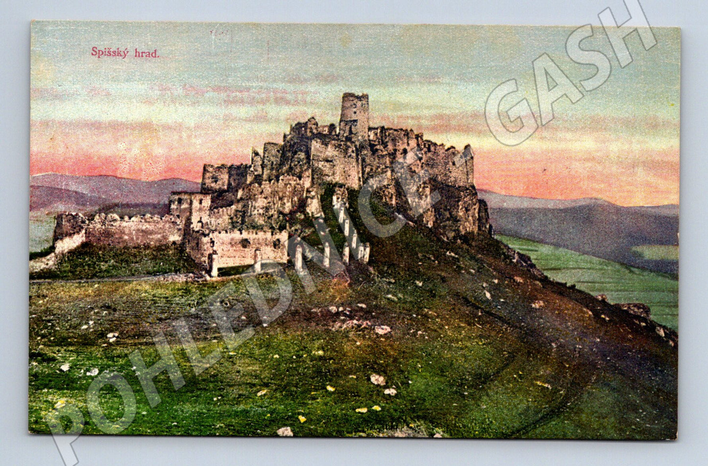 Pohlednice Spišský hrad – kolorovaný tisk (M11263)