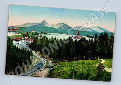 Pohlednice Vysoké Tatry Štrbské pleso s ozubnicí (M11271)