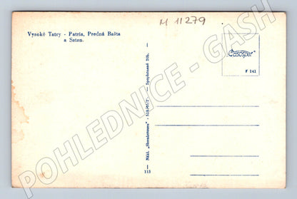 Pohlednice Vysoké Tatry – Patria, Predná Bašta, Satan (M11279)