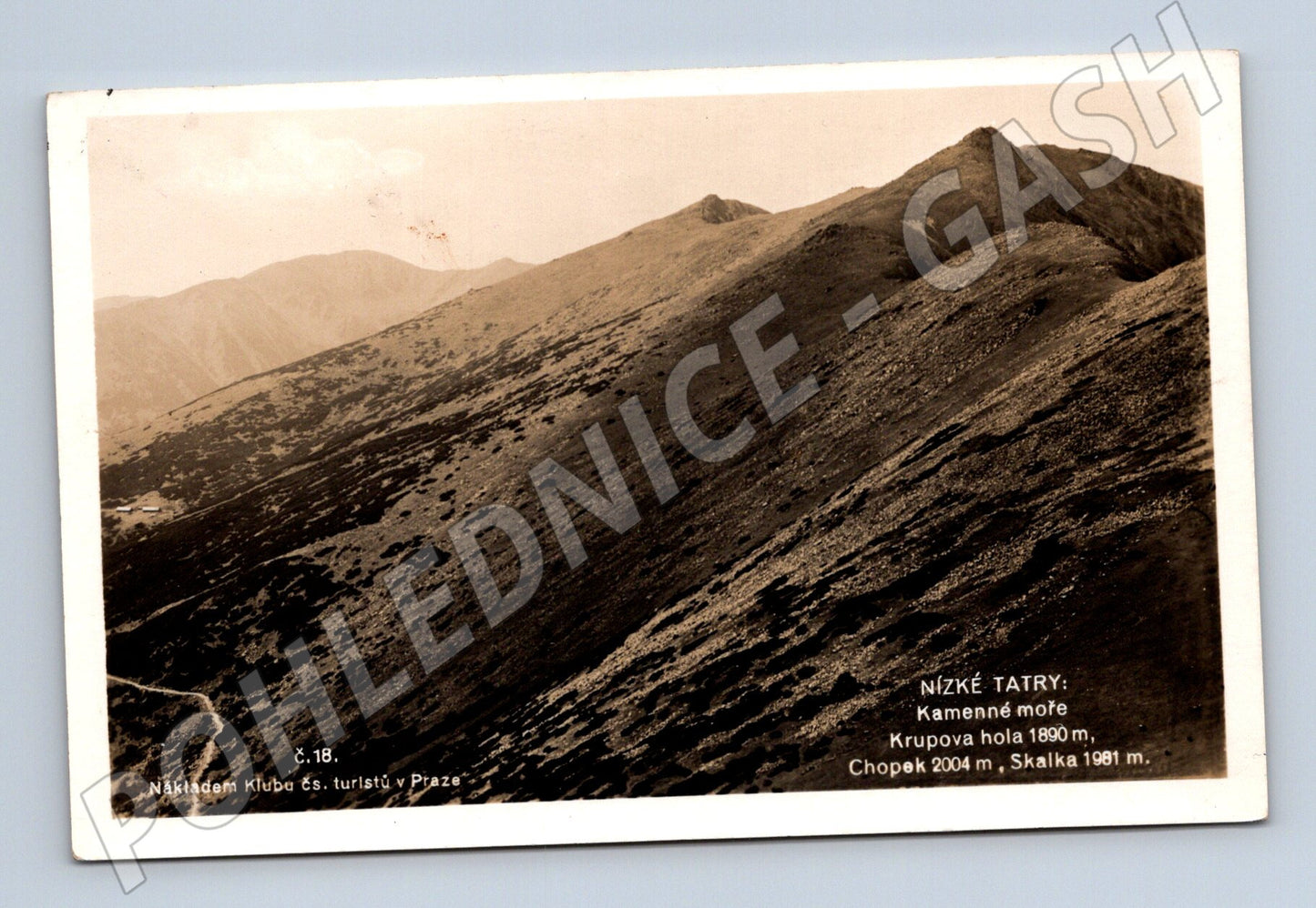 Pohlednice Nízké Tatry Kamenné moře (M11291)