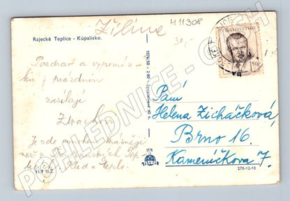 Pohlednice Rajecké Teplice - historická koupaliště (M11308)