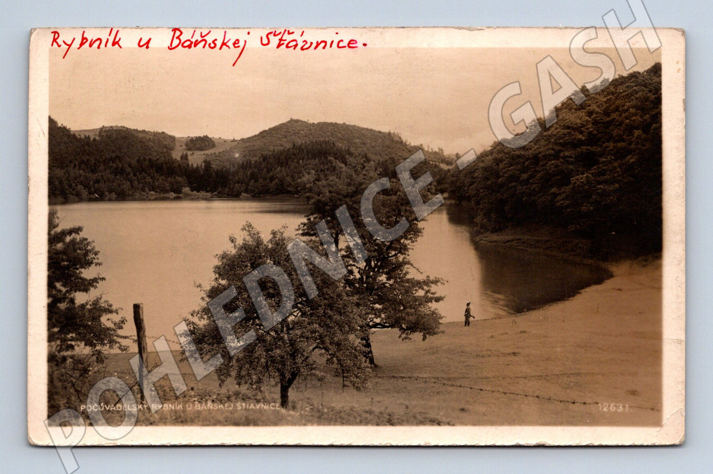 Pohlednice Počúvadelský rybník Banská Štiavnica (M11312)