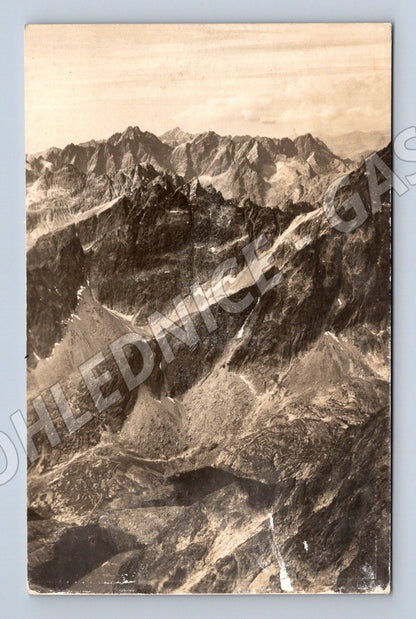 Pohlednice Vysoké Tatry - Lomnický štít, Spišská plesa (M11340)