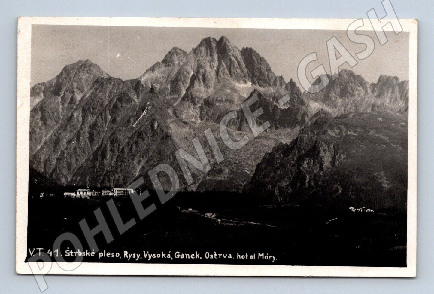 Pohlednice Štrbské pleso, Vysoké Tatry – hotel Móry (M11416)