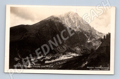 Pohlednice Vysoké Tatry – Gerlachovský štít a Sliezský dom (M11417)