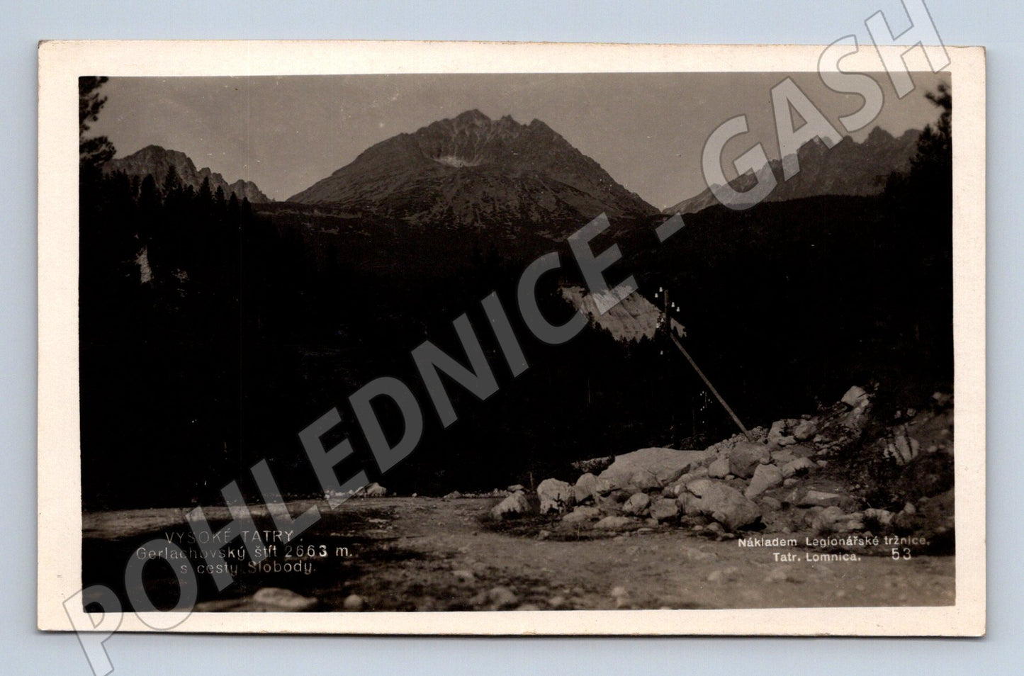 Pohlednice Vysoké Tatry Gerlachovský štít 2663 m (M11418)