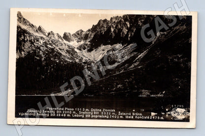 Pohlednice Popradské pleso – štíty Vysokých Tater (M11422)