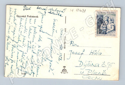 Pohlednice Oravský hrad 1952 - prošlá, známka ČSR (M11431)