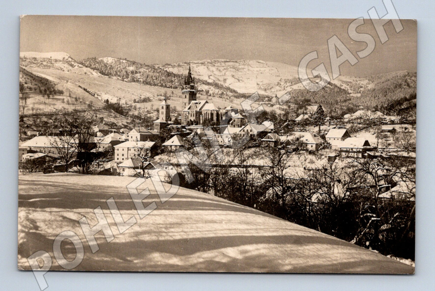 Pohlednice Kremnica - zimní panorama (M11434)