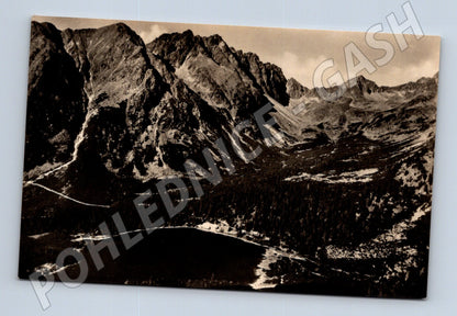 Pohlednice Vysoké Tatry - pohled z Ostrvy na Popradské pleso (M11449)