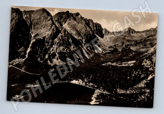 Pohlednice Vysoké Tatry - pohled z Ostrvy na Popradské pleso (M11449)