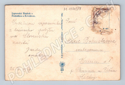 Pohlednice Liptovský Hrádok 1948 – historická (M11459)
