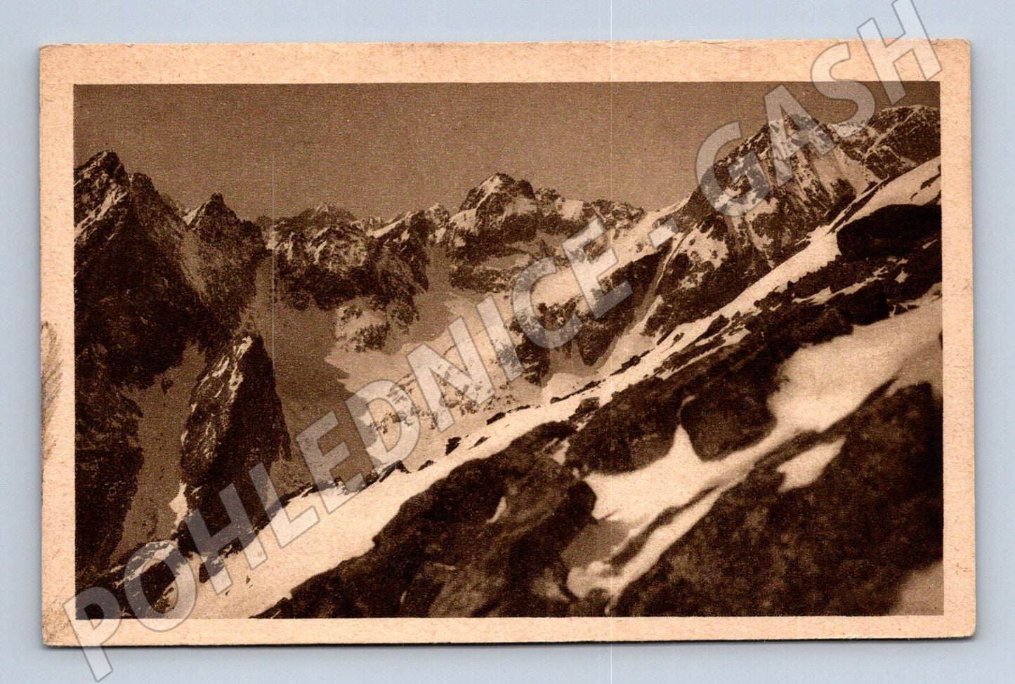 Pohlednice Vysoké Tatry Pohled z Lomnického štítu (M11478)