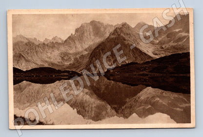 Pohlednice Vysoké Tatry, České pleso a Svišťový štít (M11484)