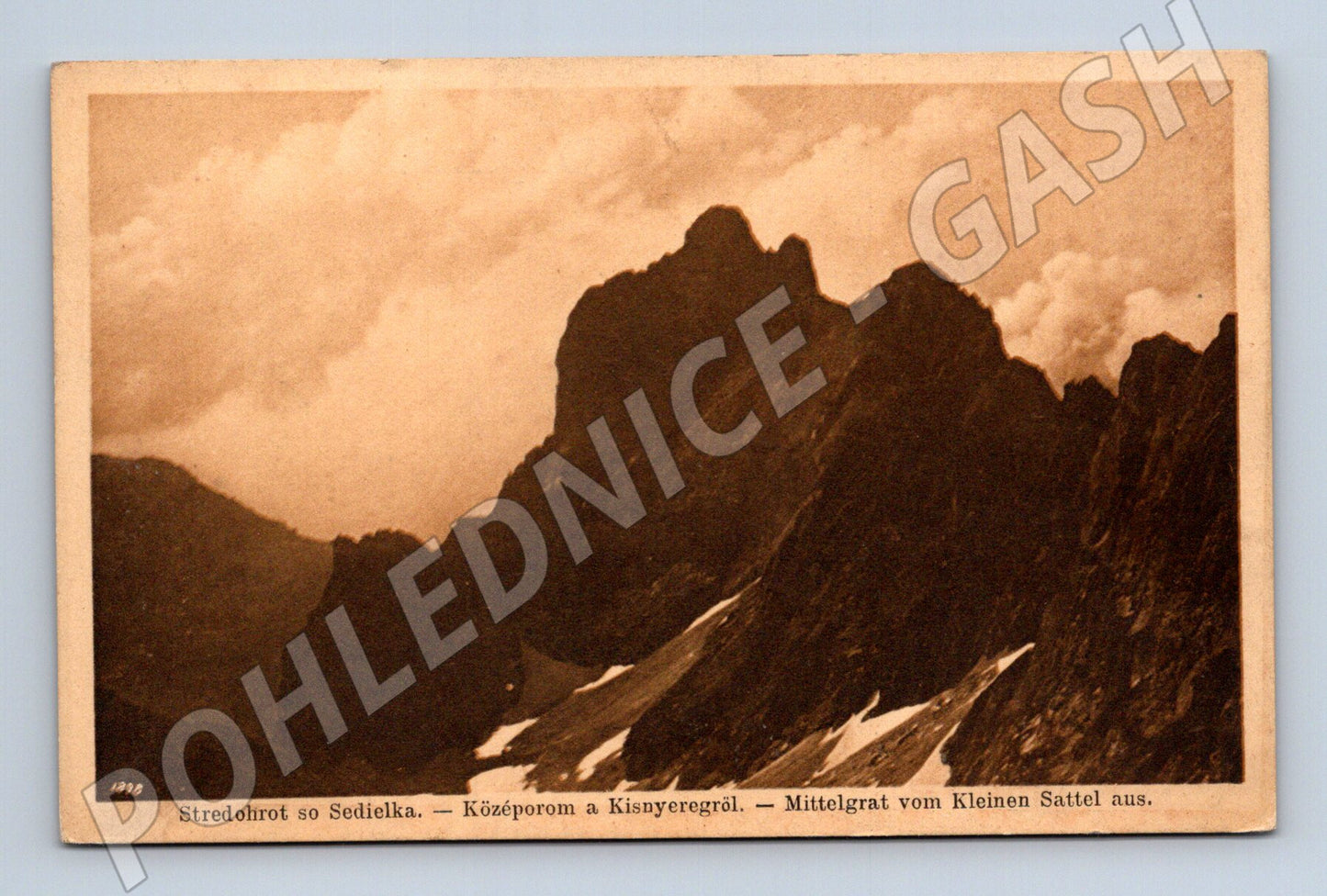 Pohlednice Stredohrot a Sedielko, Vysoké Tatry (M11486)