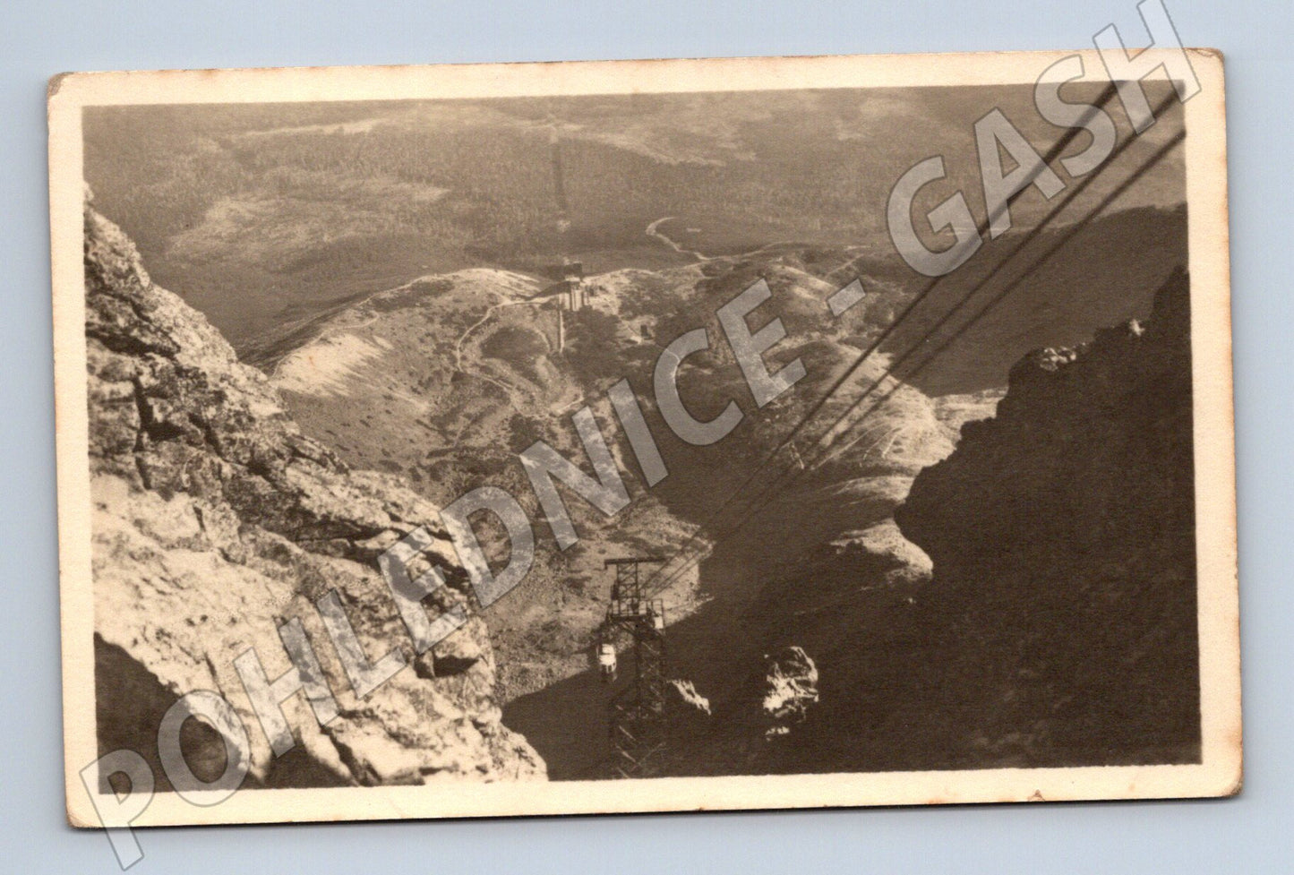 Pohlednice Vysoké Tatry - Lomnický štít ke Skalnatému plesu (M11496)