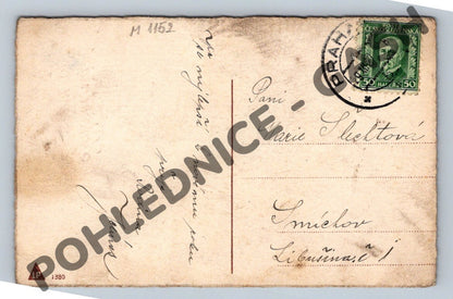 Pohlednice Nový rok – květiny a rolničky (M1152)