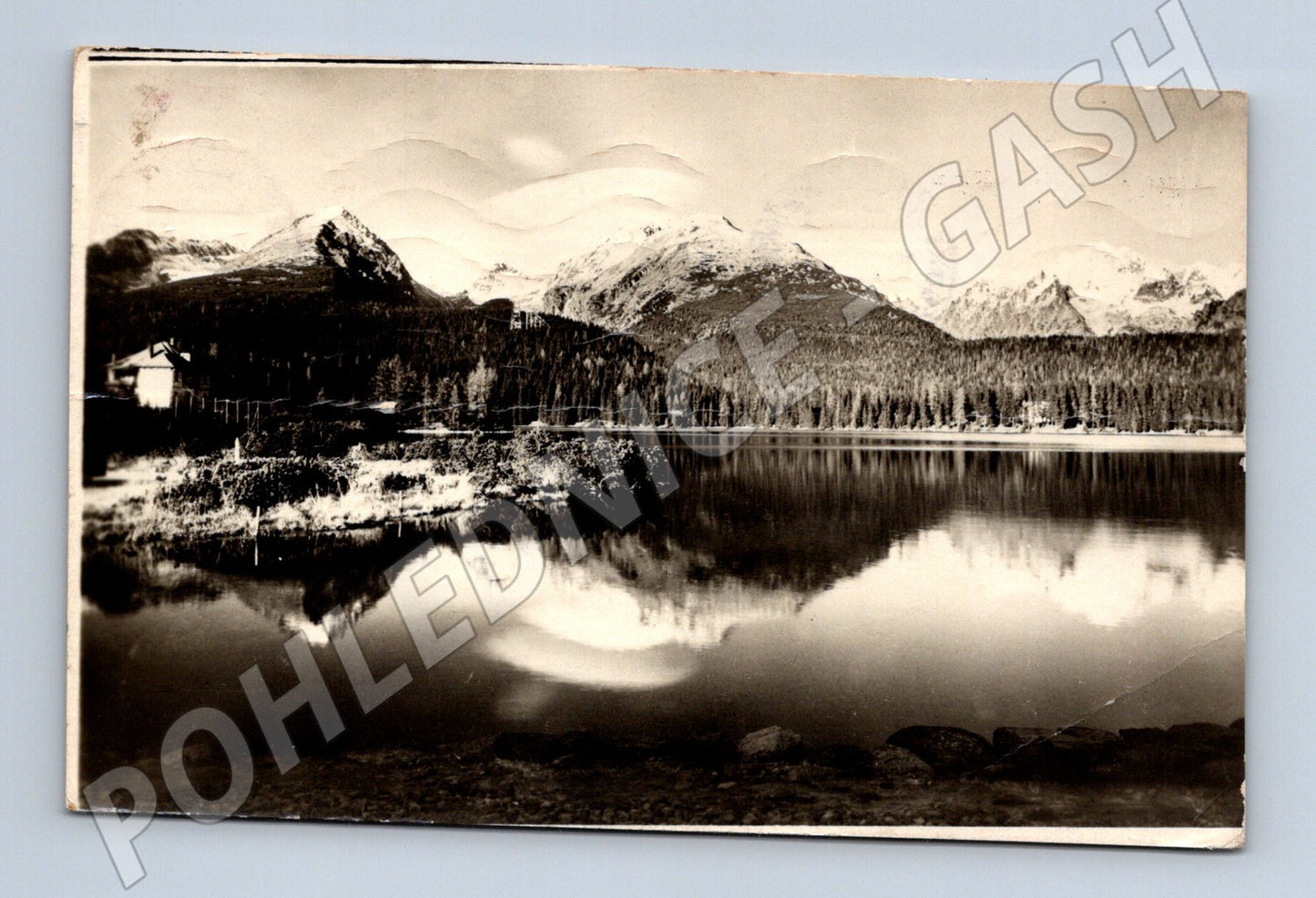 Pohlednice Štrbské pleso – vzácné razítko 1951 (M11531)