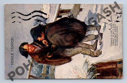 Pohlednice K. Nejedlý – Vánoce ČSR 1929 (M1154)