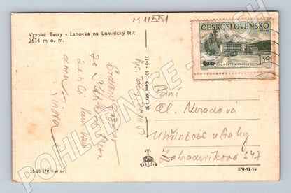 Pohlednice Vysoké Tatry – lanovka na Lomnický štít (M11551)