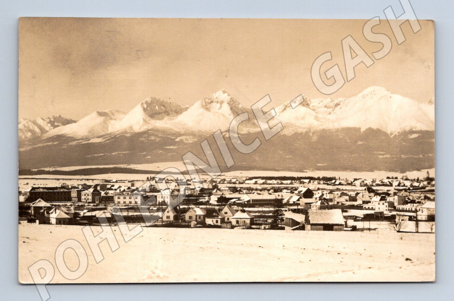 Pohlednice Poprad - Panorama Vysokých Tater (M11552)