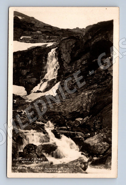 Pohlednice Vysoké Tatry – vodopád, Slovensko (M11557)