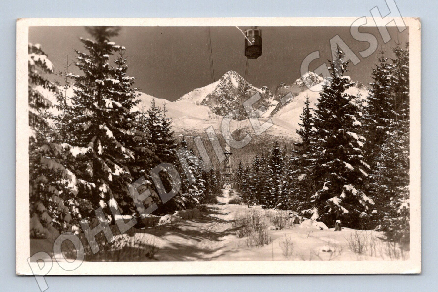 Pohlednice Vysoké Tatry – Lanovka na Lomnický štít (M11558)