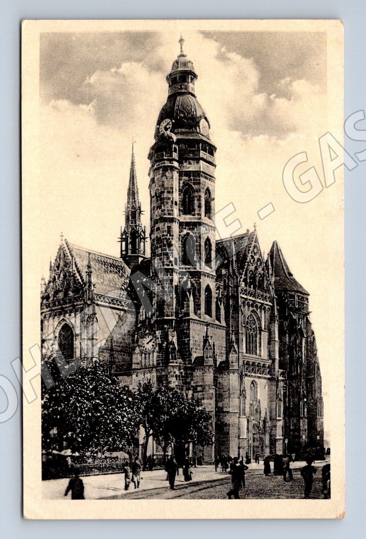 Pohlednice Dóm sv. Alžběty Košice - historická do 1950 (M11625)