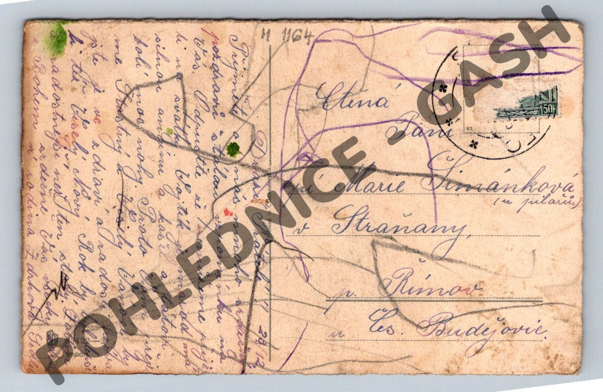 Pohlednice Veselé vianoce – zimní zámeček (M1164)