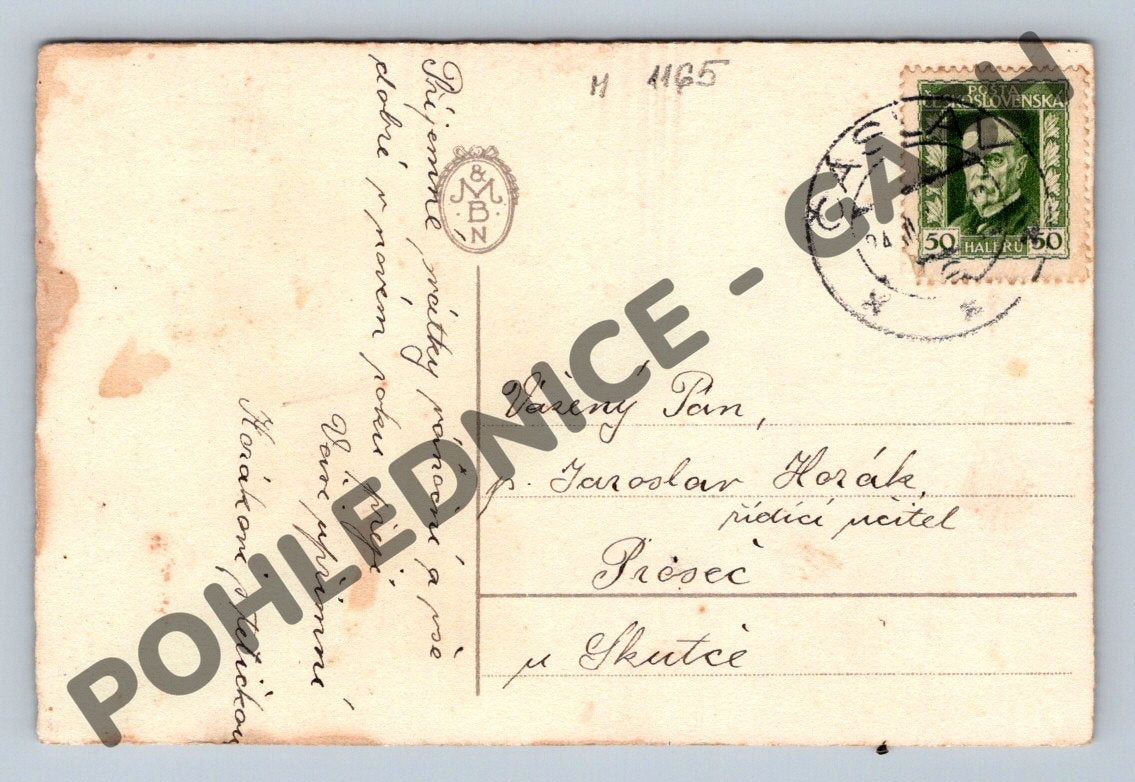 Pohlednice ČSR – zimní motiv (M1165)