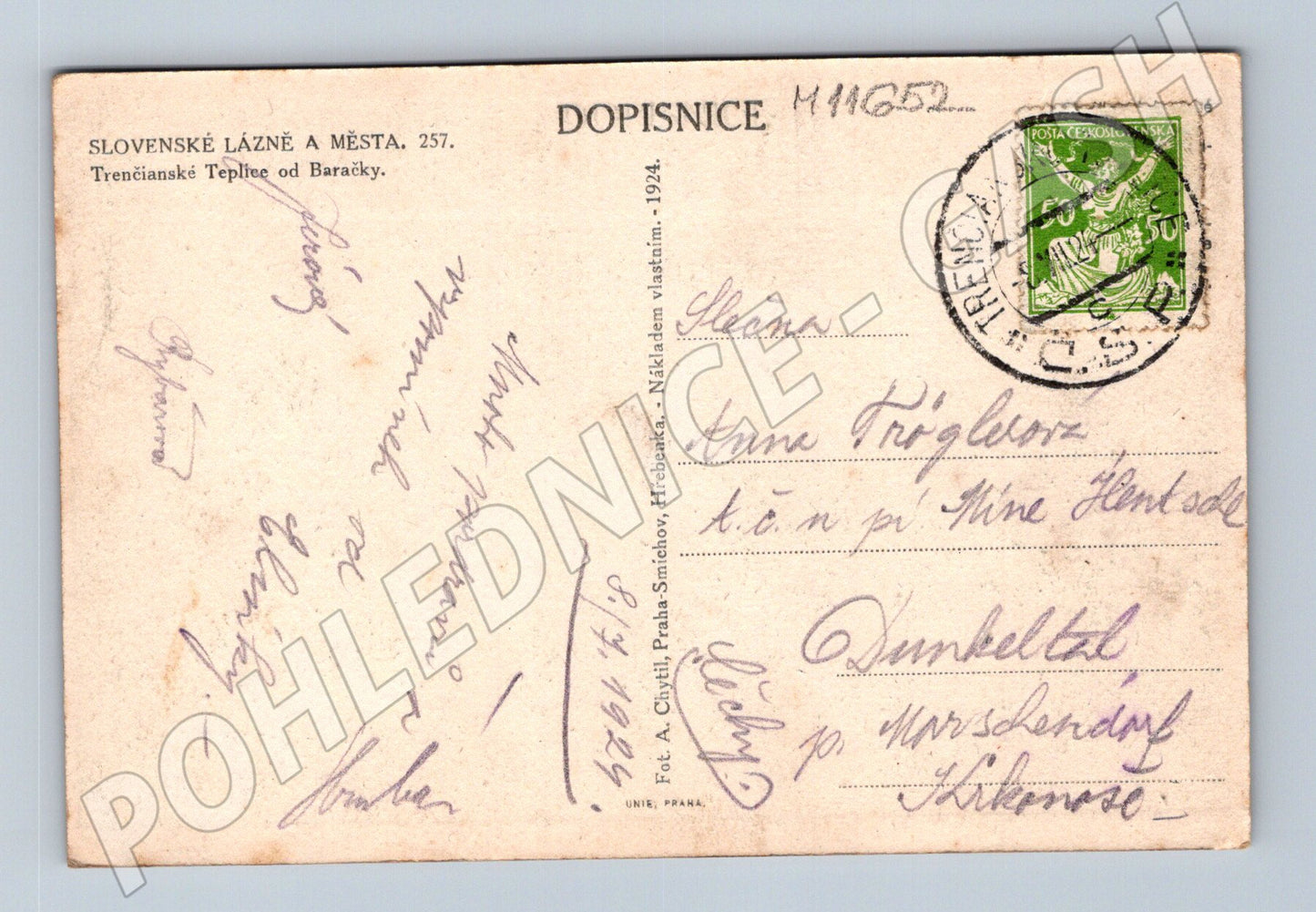 Pohlednice Trenčianské Teplice - historická (M11652)