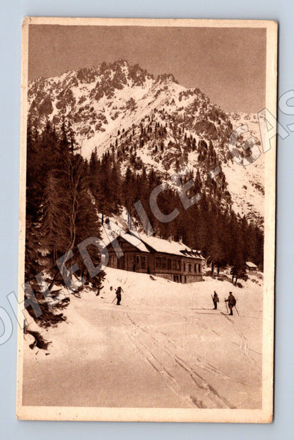 Pohlednice Vysoké Tatry – chata u Popradského plesa (M11669)