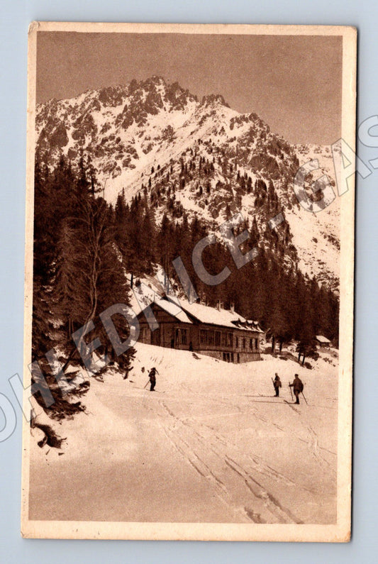 Pohlednice Vysoké Tatry – chata u Popradského plesa (M11669)