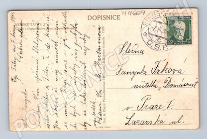 Pohlednice Vysoké Tatry – chata u Popradského plesa (M11669)