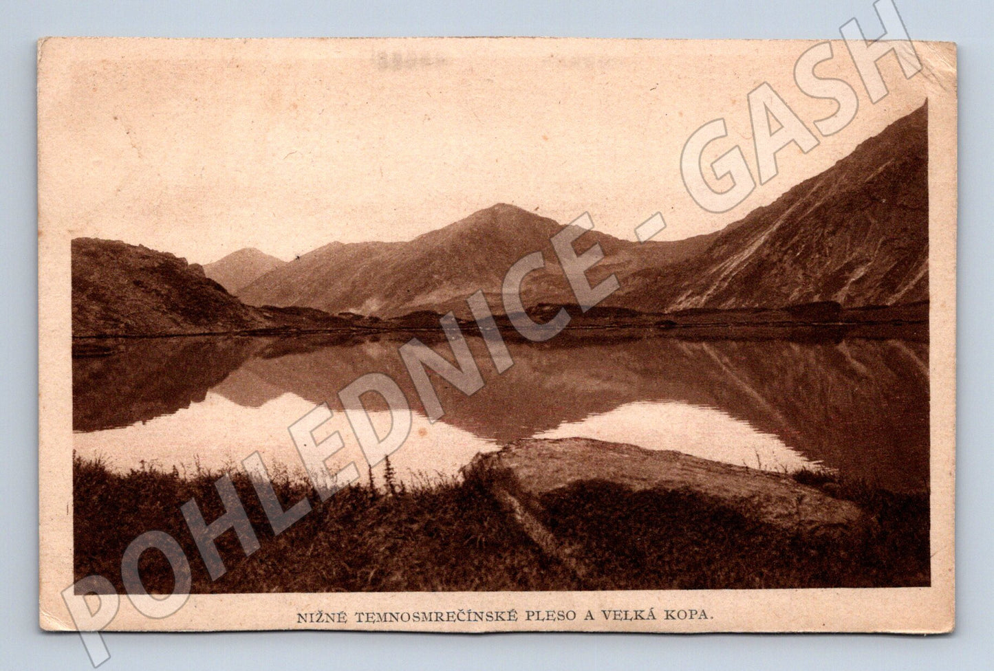 Pohlednice Nižné Temnosmrečinské pleso – Velká Kopa (M11672)