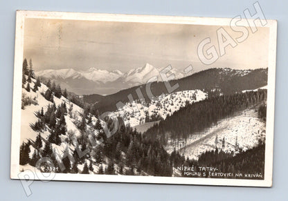 Pohlednice Nízké Tatry - pohled na Kriváň (M11679)