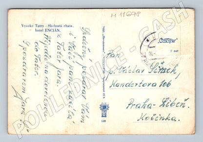 Pohlednice Vysoké Tatry - Skalnatá chata a hotel Encián (M11698)