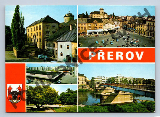 Pohlednice Přerov vícesnímková velký formát (M117)