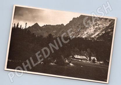 Pohlednice Staré Tatry — chata a horská krajina (M11716)