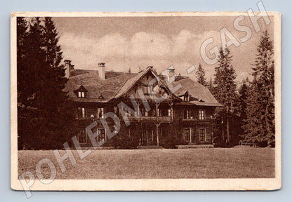 Pohlednice Lovecký zámeček Hohenlohův Javořina (M11727)