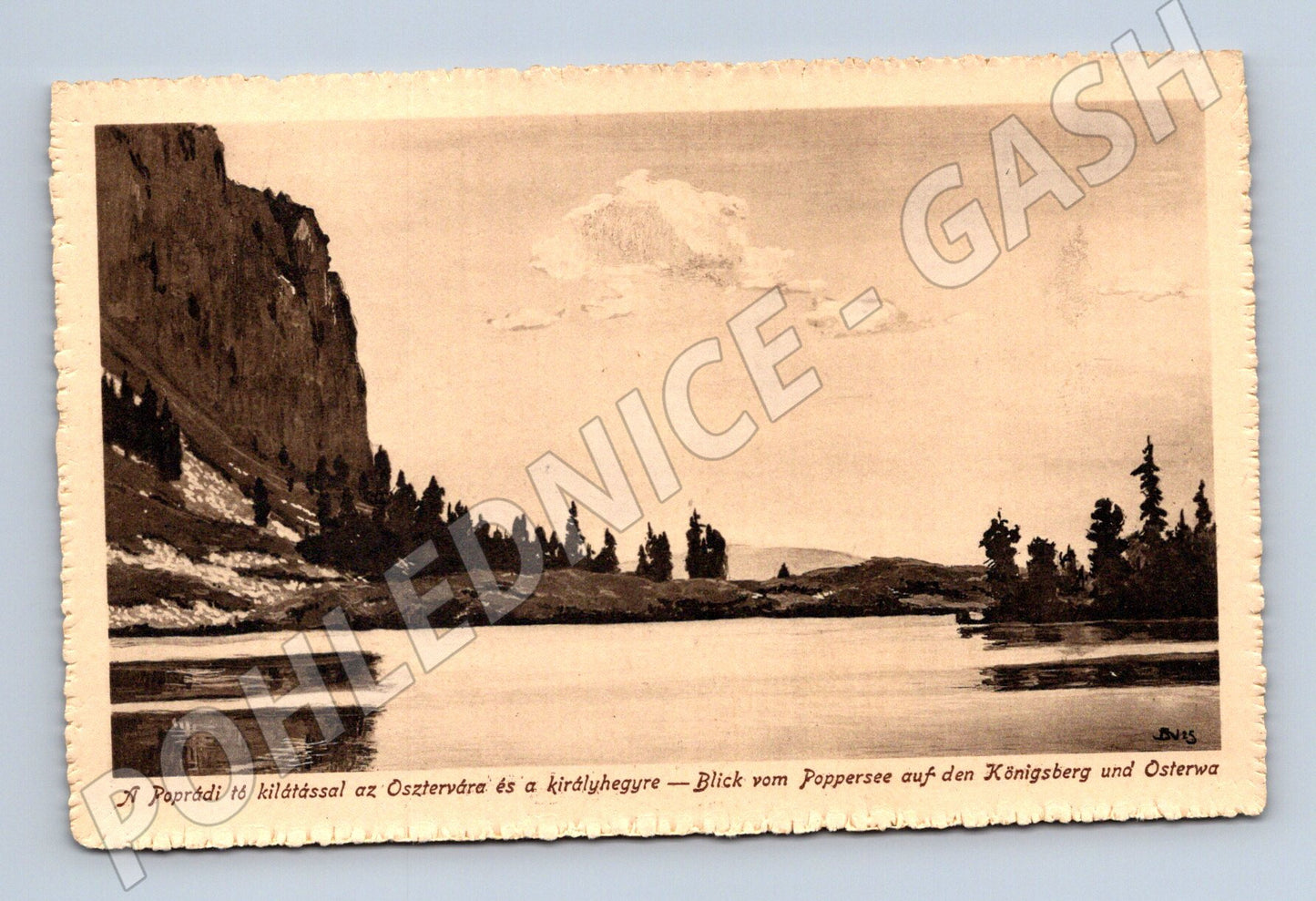 Pohlednice Popradské pleso – Ostrva a Královský vrch (M11750)