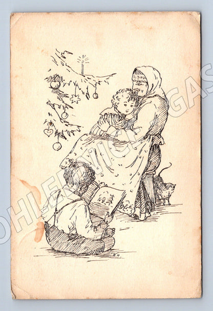 Pohlednice lidové motivy Hanychová (M11756)