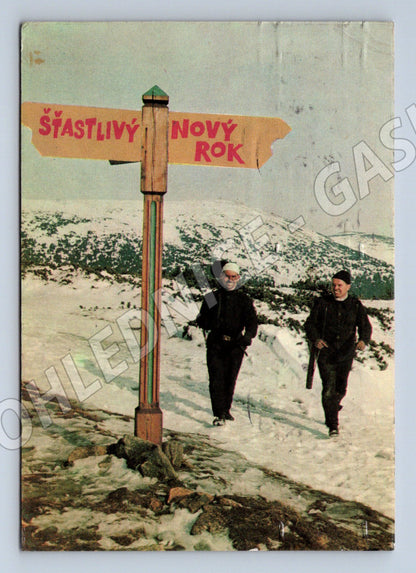 Pohlednice Šťastlivý Nový Rok 1966 – Československo (M11763)