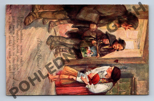 Pohlednice Český venkov – Karel Nejedlý 1910 (M1177)