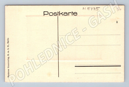 Pohlednice andělé – Raffaelův motiv, stará, Berlin (M11775)