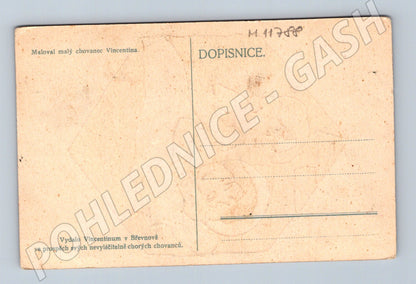 Pohlednice Anděl chránící dítě – Vincentinum Břevnov (M11788)