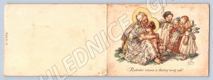 Pohlednice Starobylá malovaná – Vánoce (M11794)